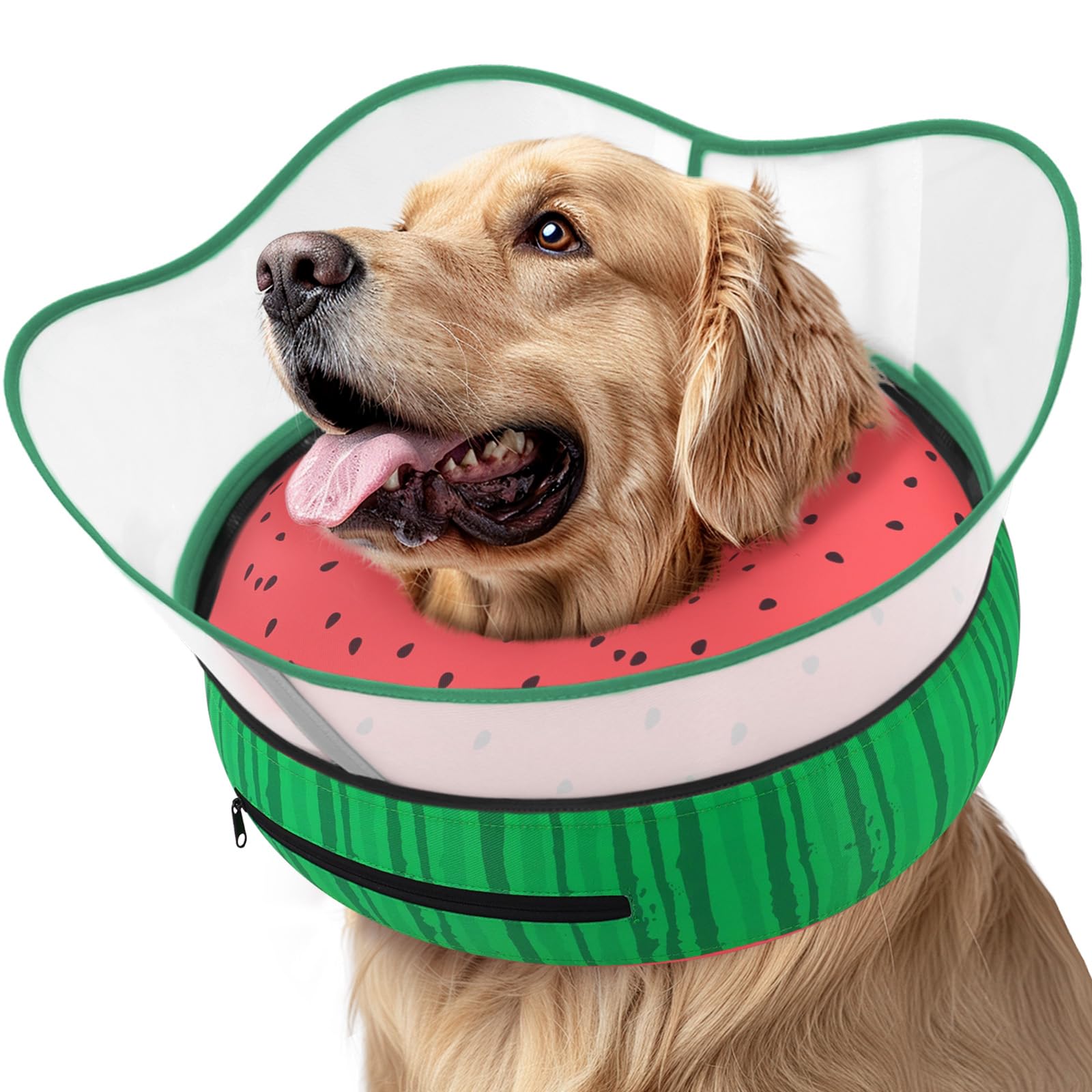 Supet Raised Inflatable Dog Cone Collar to Stop Licking, Soft Dog Cone Alternative After Surgery, Pet Neck Donut Collar for Small Medium Large Dogs