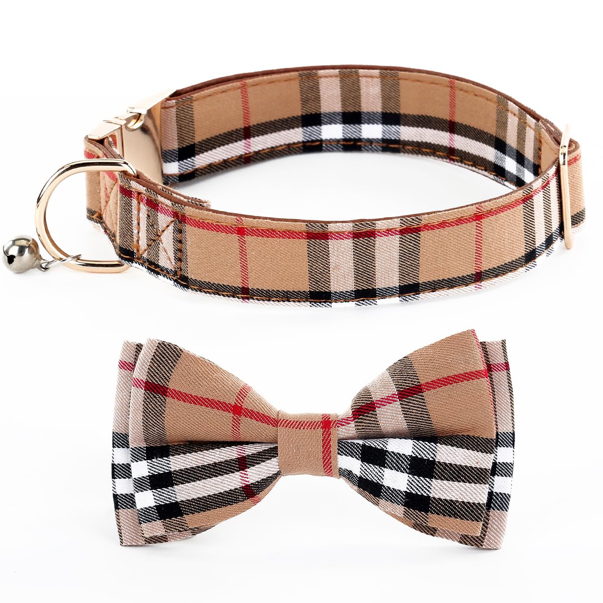 Yizepet Dog Collar and Leash - Adjustable pet Collar for Dogs with Metal Buckle Collar, Stylish Pattern for Small Medium or Large Boy and Girl Dog and Cat