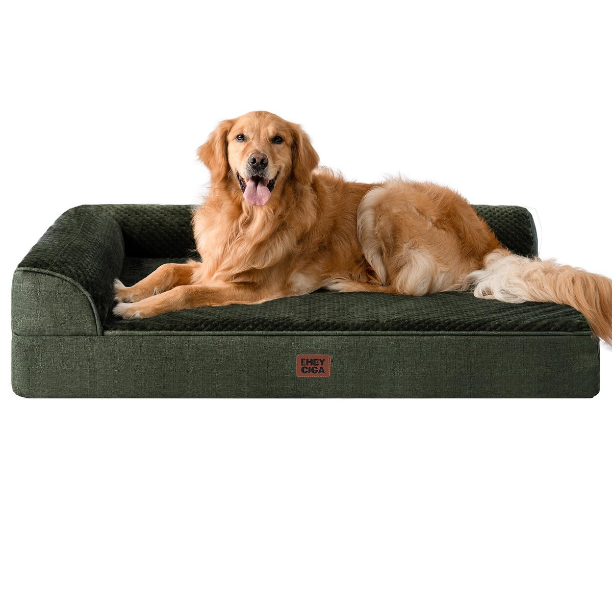 EHEYCIGA Orthopedic Dog Bed Medium Size, Memory Foam Dog Bed, Navy Blue