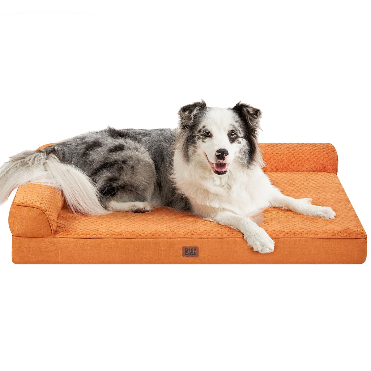 EHEYCIGA Orthopedic Dog Bed Medium Size, Memory Foam Dog Bed, Navy Blue