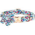 Lionheart glory Dog Collar Flowers Collar Floral Dog Collar with Flower Spring Summer Cute Collar Dog Boy or Girl Dog Collars Soft Durable Adjustable Dog Collars for Large Dogs