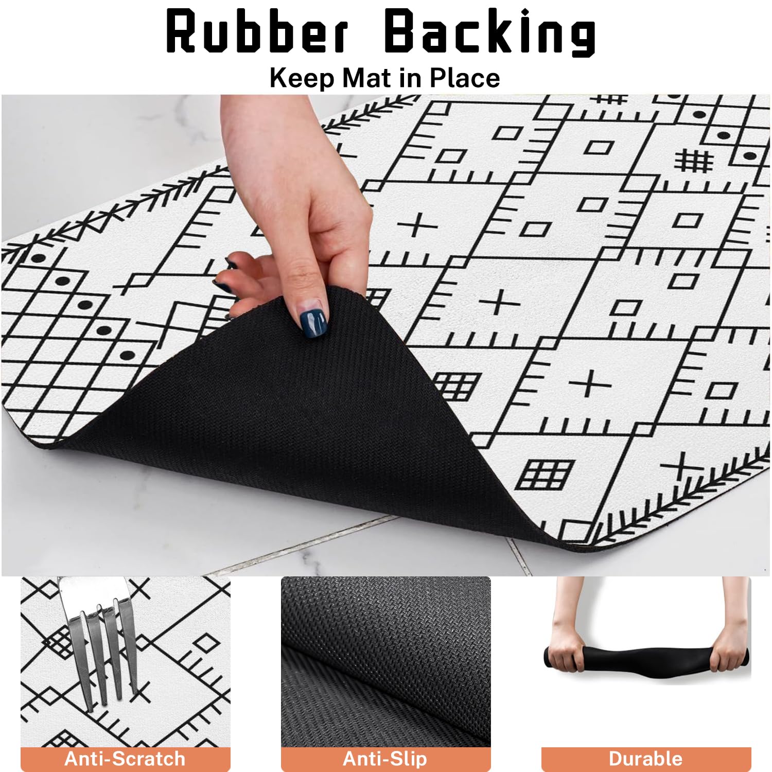 Absorbent Pet Dog Bowl Mat for Food and Water, Pet Cat Food Feeding Mat with Non Slip Rubber Backing, Dog Food Mats for Floors Waterproof, 24"x32"