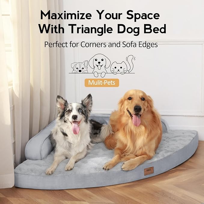 MEKIY Jumbo Orthopedic Waterproof Dog Bed with Sides for Extra Large Dogs