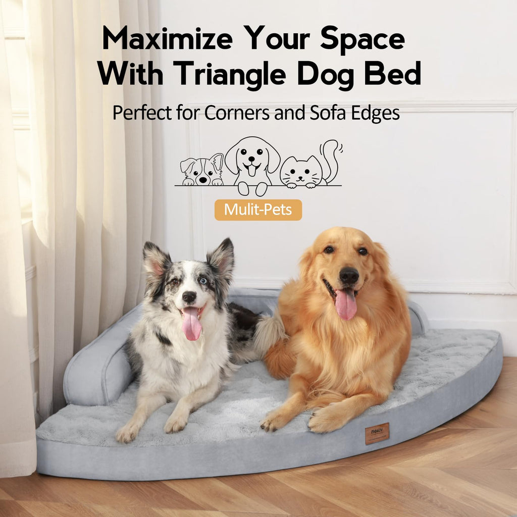 MEKIY Orthopedic Waterproof Dog Bed with Sides for Large Sizes Dogs