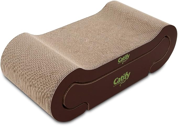 Best Pet Supplies Catify Corrugated Cardboard Cat Scratcher - Cat Shape