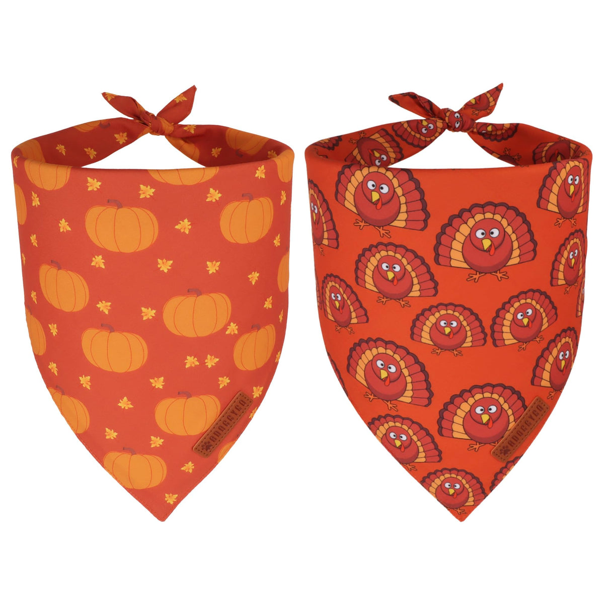 ADOGGYGO Christmas Dog Bandanas 2 Pack, Reversible Snowman Hoho Pattern Xmas Scarf, Premium Fabric, Adjustable Fit Red Green Christmas Bandanas for Extra Large Dogs (X-Large)