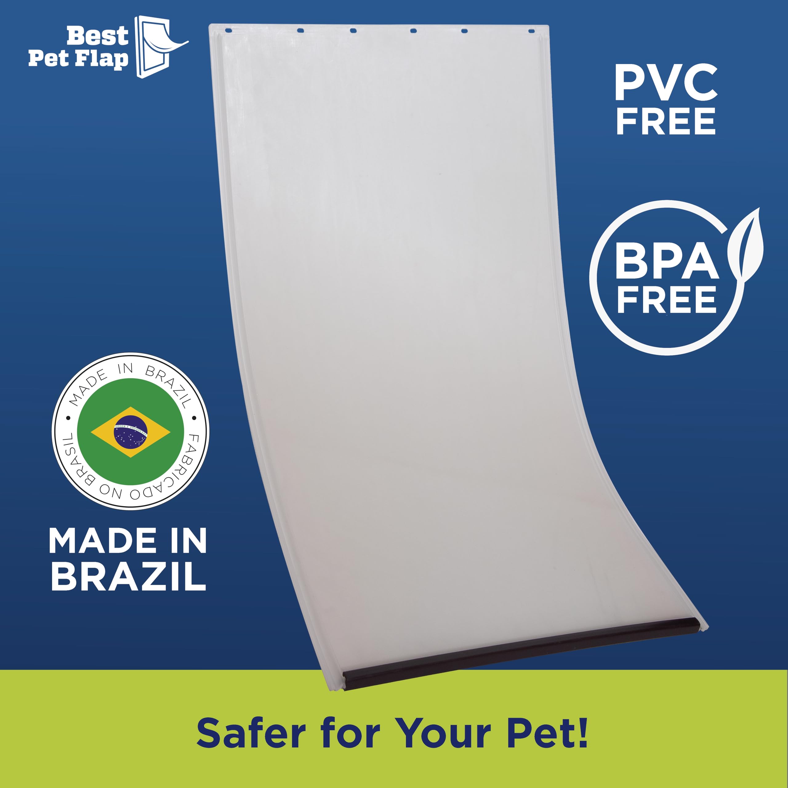 Best Pet Flap XL Replacement Dog Door Non PVC Flap Fits PetSafe PAC11-11040 - Measures 13 1/8" x 24 7/8" Longer Lasting, Most Energy Efficient, Less Shrinkage, BPA Free