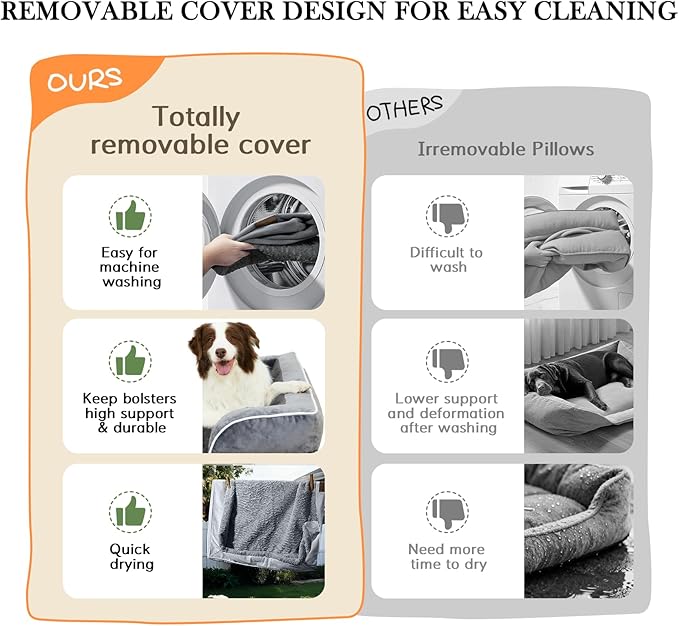 Comfort Expression Waterproof Orthopedic Dog Beds for Large Sized Dog