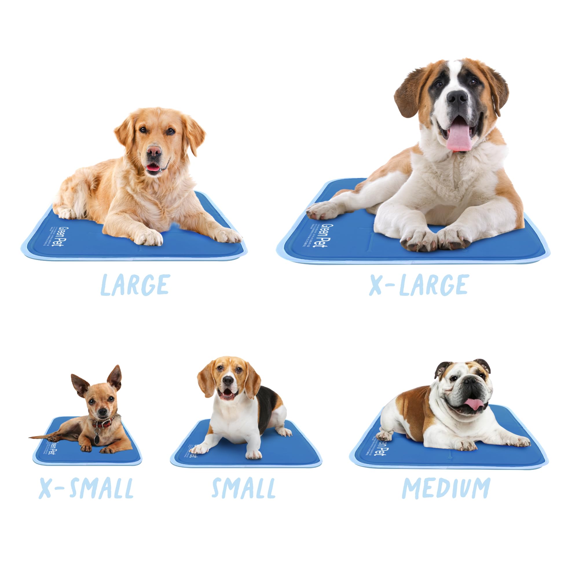 The Green Pet Shop Cool Pet Pad - Extra Large, Disney’s Stitch - Self-Cooling, Pressure Activated Mat for Dogs & Cats from 80+ lbs - Non-Toxic Gel, No Water Needed