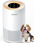 Air Purifiers for Home Large Rooms up to 1200ft², MOOKA H13 True HEPA Air Purifier for Bedroom Pets with Aromatherapy, Child Lock, 13dB Ultra-Quiet Air Cleaner for Smoke, Odor, Dander, Pollen
