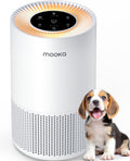Air Purifiers for Home Large Rooms up to 1200ft², MOOKA H13 True HEPA Air Purifier for Bedroom Pets with Aromatherapy, Child Lock, 13dB Ultra-Quiet Air Cleaner for Smoke, Odor, Dander, Pollen