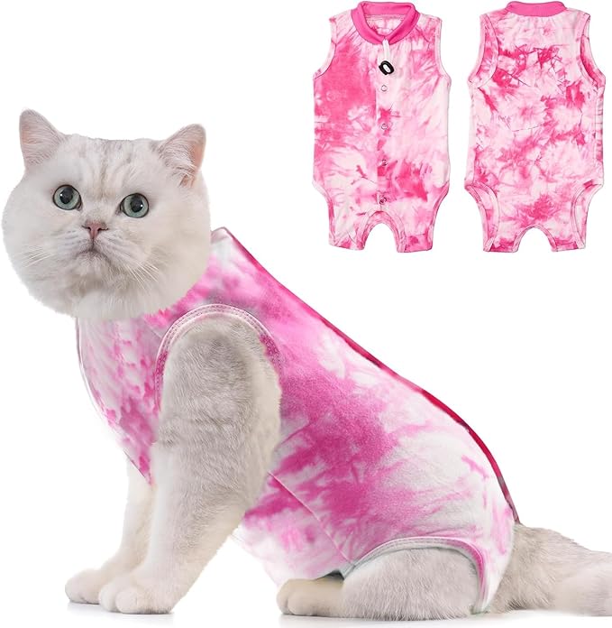 Avont Cat Recovery Suit - Kitten Onesie for Cats After Surgery