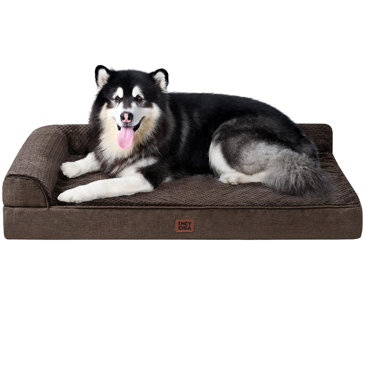 EHEYCIGA Orthopedic Dog Bed Medium Size, Memory Foam Dog Bed, Navy Blue