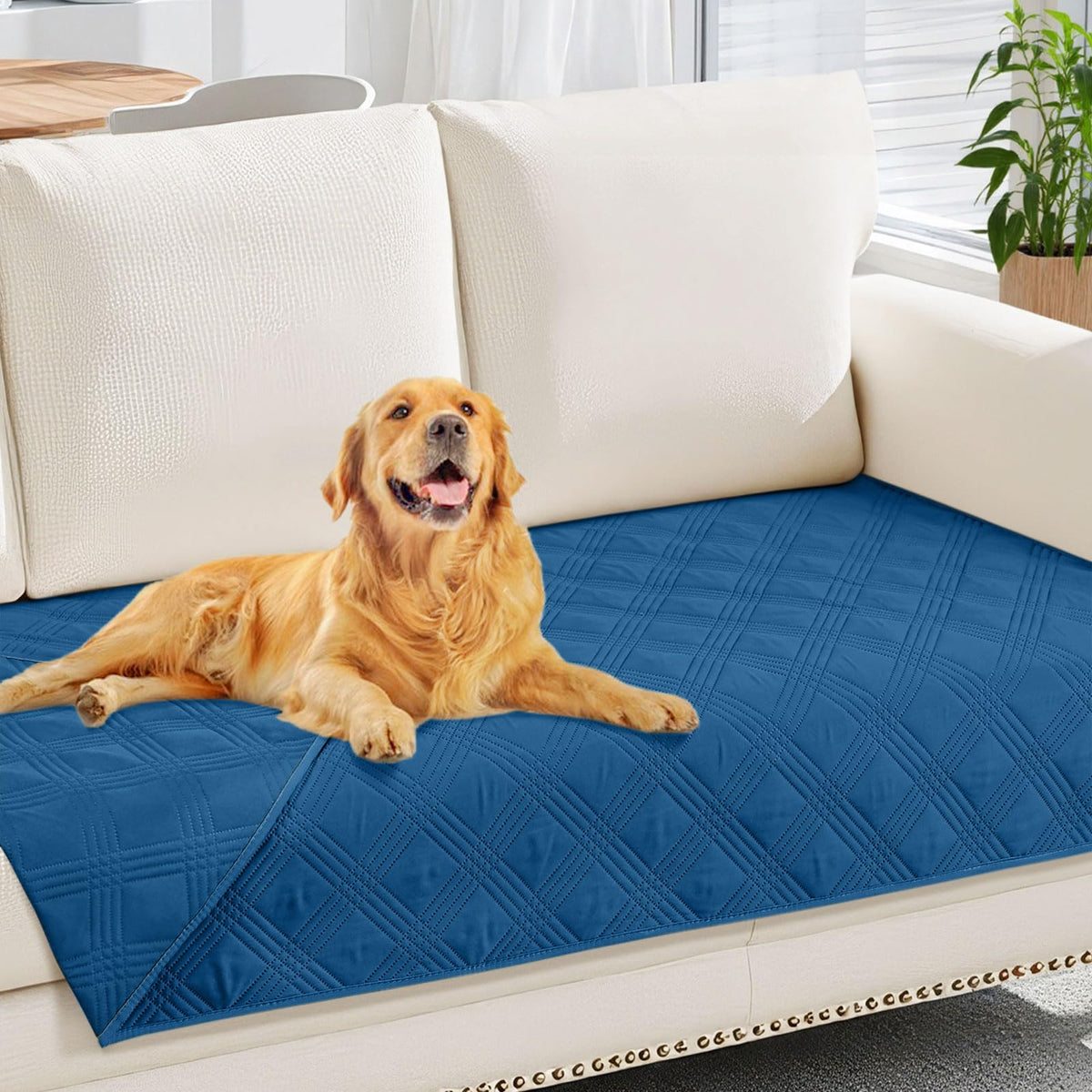 hyha Waterproof Reversible Dog Blanket, Soft Couch Cover for Dogs Washable