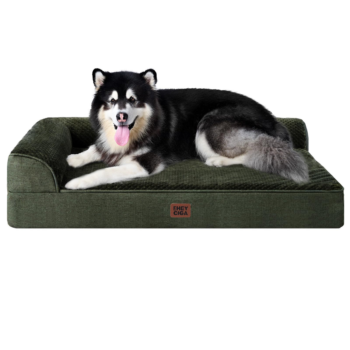 EHEYCIGA Orthopedic Dog Bed Medium Size, Memory Foam Dog Bed, Navy Blue