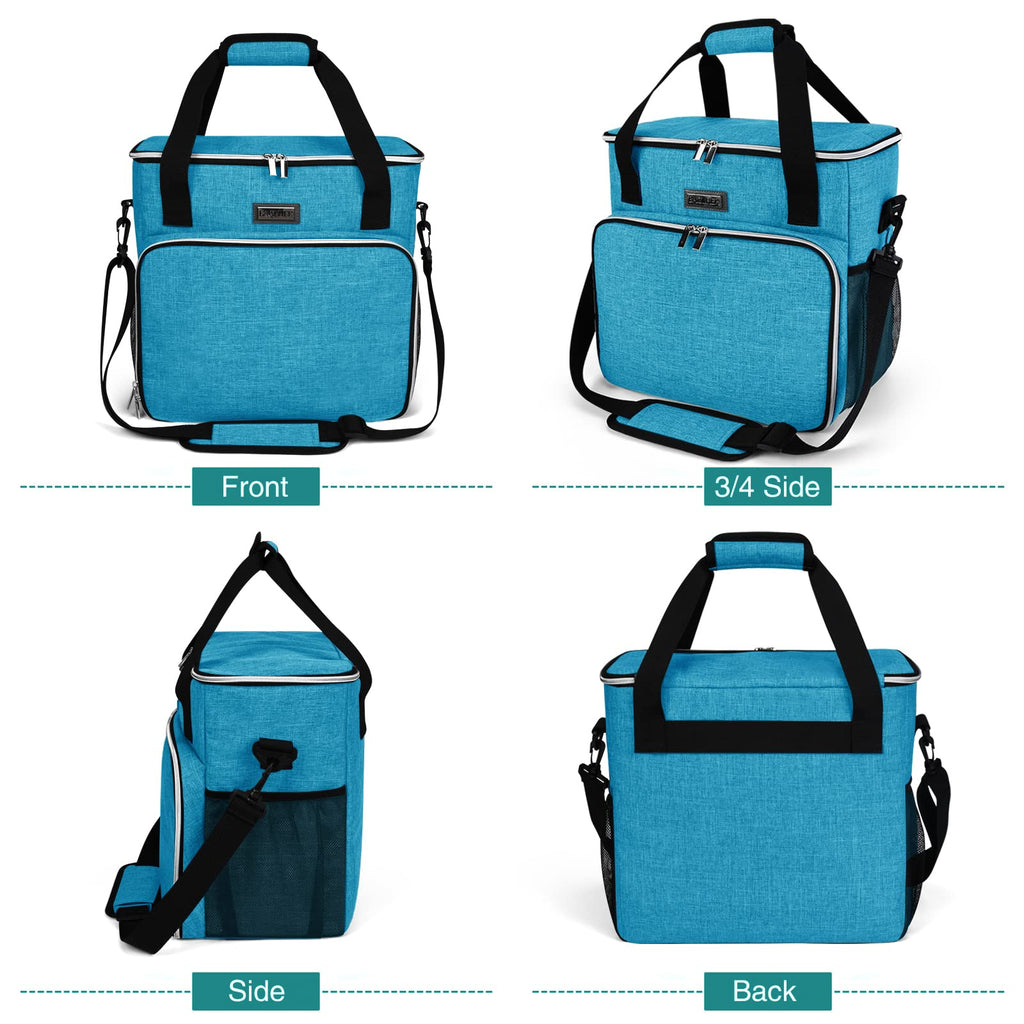 BAGLHER Dog Travel Bag, Pet Travel Bag (ALL Pet Travel Supplies), With 2 Pet Food Containers and 2 Collapsible Silicone Bowls; Essential Kits for Pet Travel Sky Blue