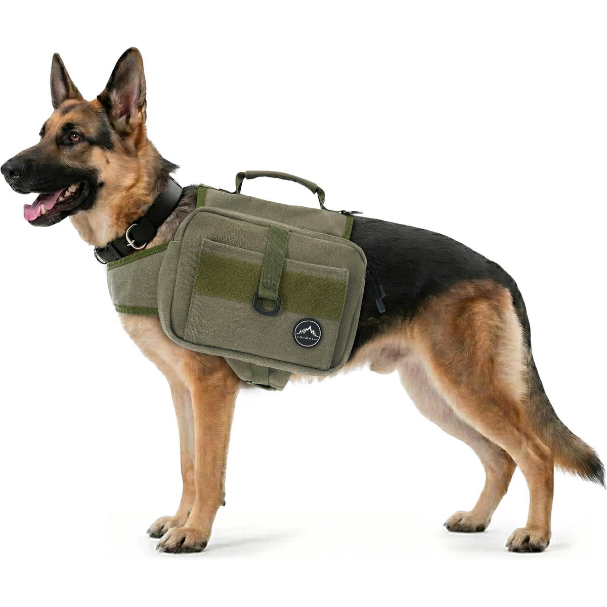 Himal Outdoors Dog Backpack & Saddle Bag, Tactical Hiking Backpack Black