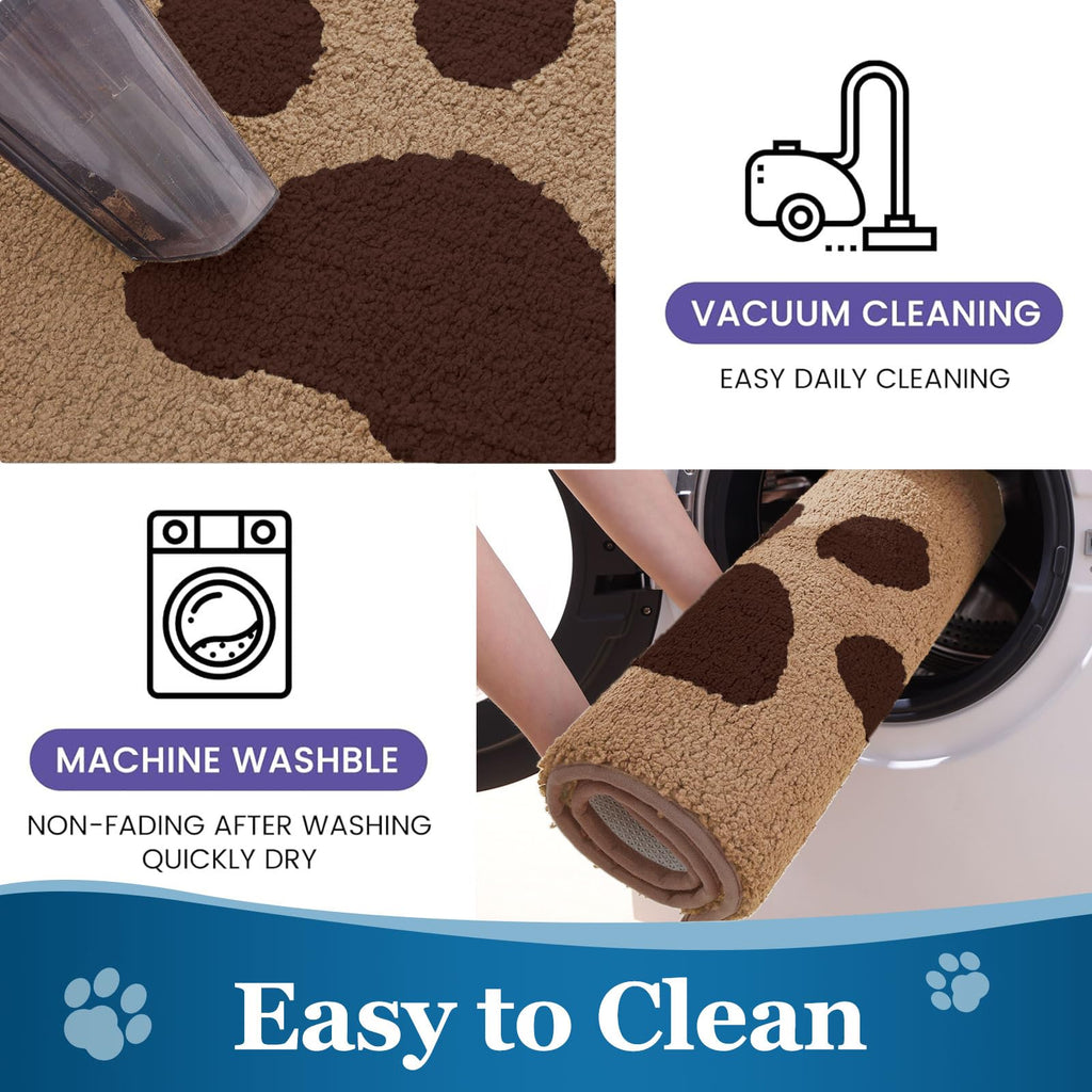 Buganda Dog Door Mat for Muddy Paws 70x24, Absorbent Doormat for Inside
