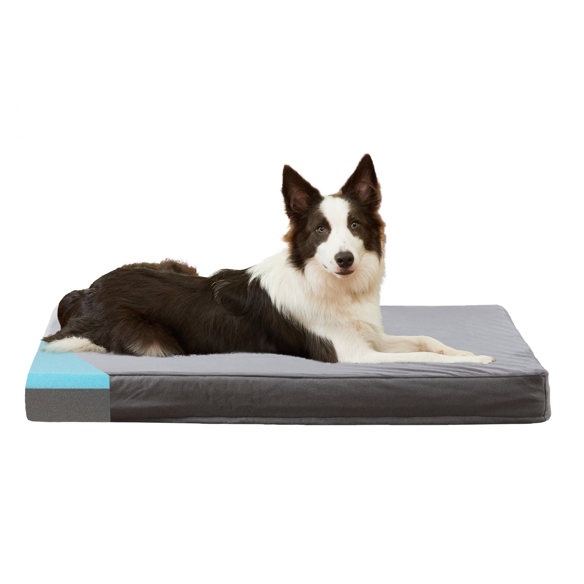 GOHOO PET Orthopedic Memory Foam Dog Bed, Cooling Dog Beds Waterproof Pet Bed for Crate with Removable Washable Cover, L(35inch,65Lbs)