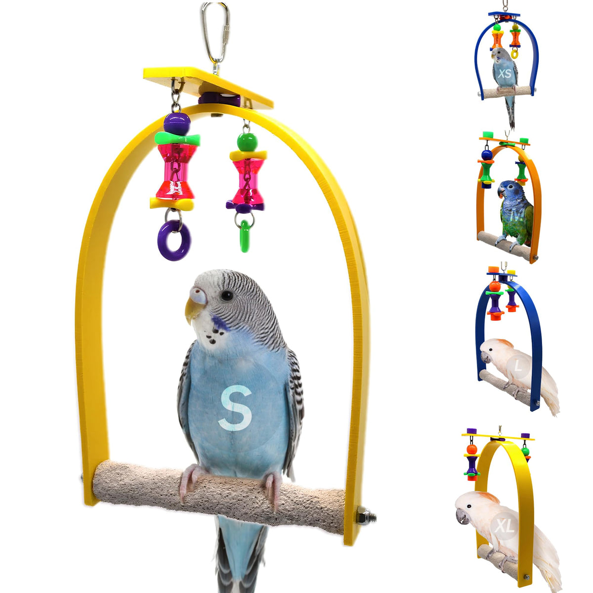 Sweet Feet and Beak Whirly Bird Swing, Medium Indoor Pedicure Perch
