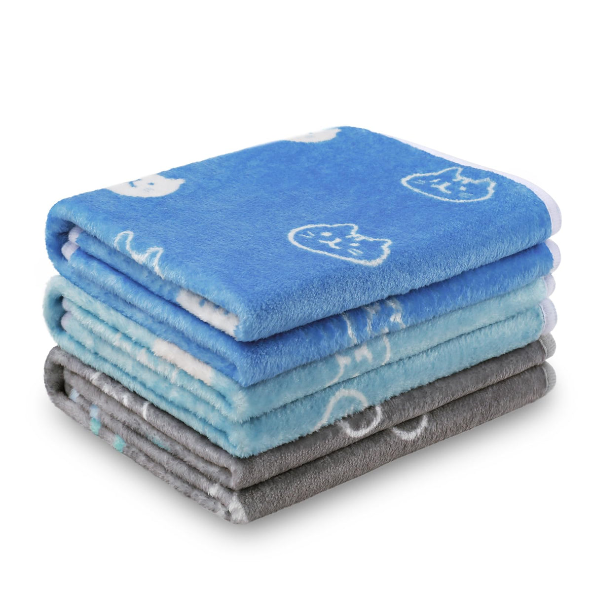 Luciphia 3 Pack Cute Dog Blankets Soft Fleece for Small Puppy Cat,23"x16"