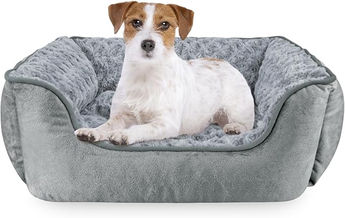 JOEJOY Rectangle Dog Bed for Large Medium Small Dogs - Washable Orthopedic Sofa Bed, Soft Breathable Puppy & Pet Cuddler, Durable Calming Dog Bed with Anti-Slip Bottom, Multiple Sizes