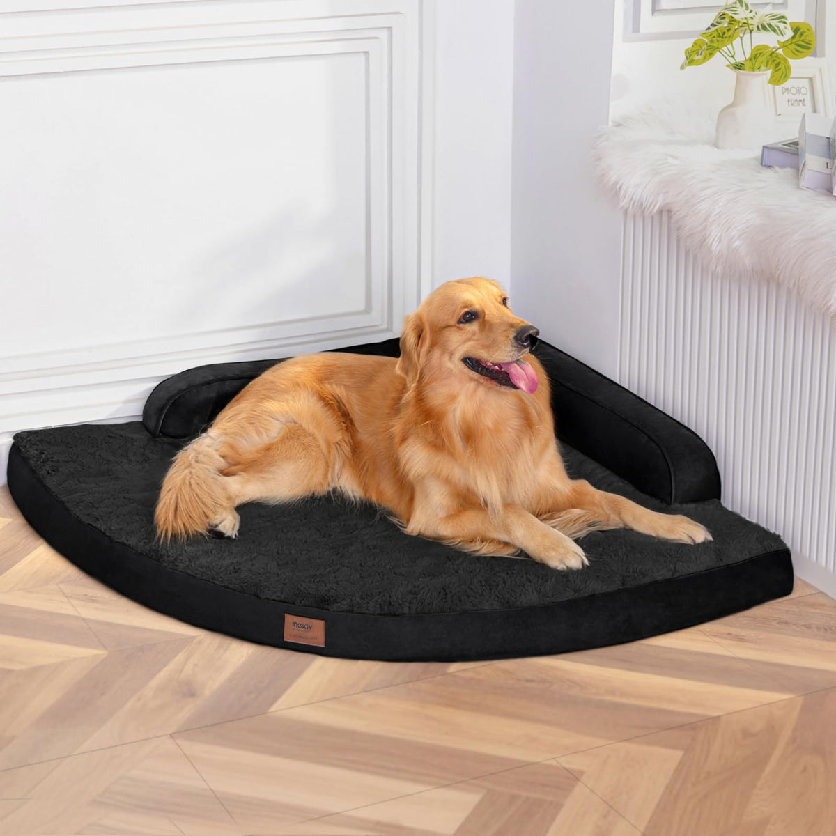 MEKIY Jumbo Orthopedic Waterproof Dog Bed with Sides for Extra Large Dogs
