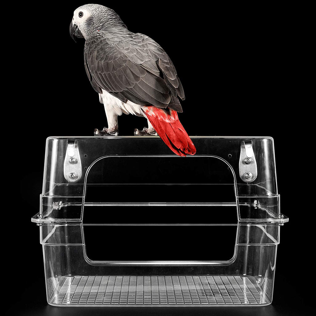 Colorday Large Bird Bath for Cage, Parrot Bath for Parakeet, African Grey,, Conure, Cockatiel(13X11X8 inch)