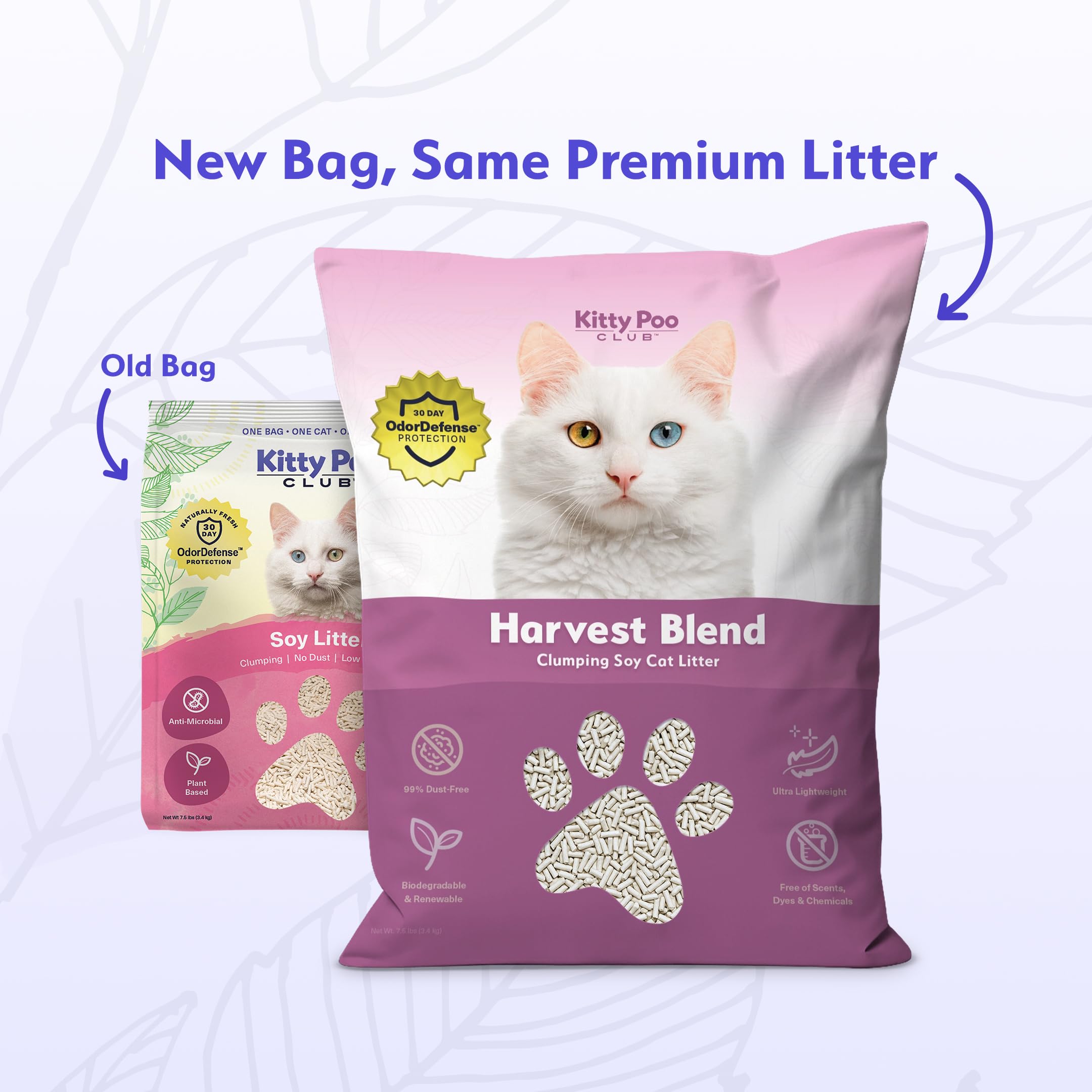 Kitty Poo Club Disposable Cat Litter Box 2-Pack with Soy Litter