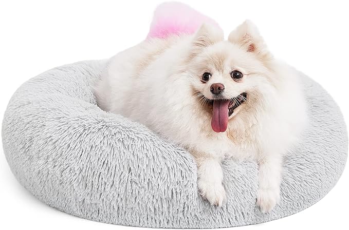 MIXJOY Orthopedic Dog Bed Comfortable Donut Cuddler Round Pet Beds Ultra Soft Washable Dog and Cat Cushion (20''/23''/30'') (23''