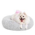 MIXJOY Orthopedic Dog Bed Comfortable Donut Cuddler Round Pet Beds Ultra Soft Washable Dog and Cat Cushion (20''/23''/30'') (23'', Grey)