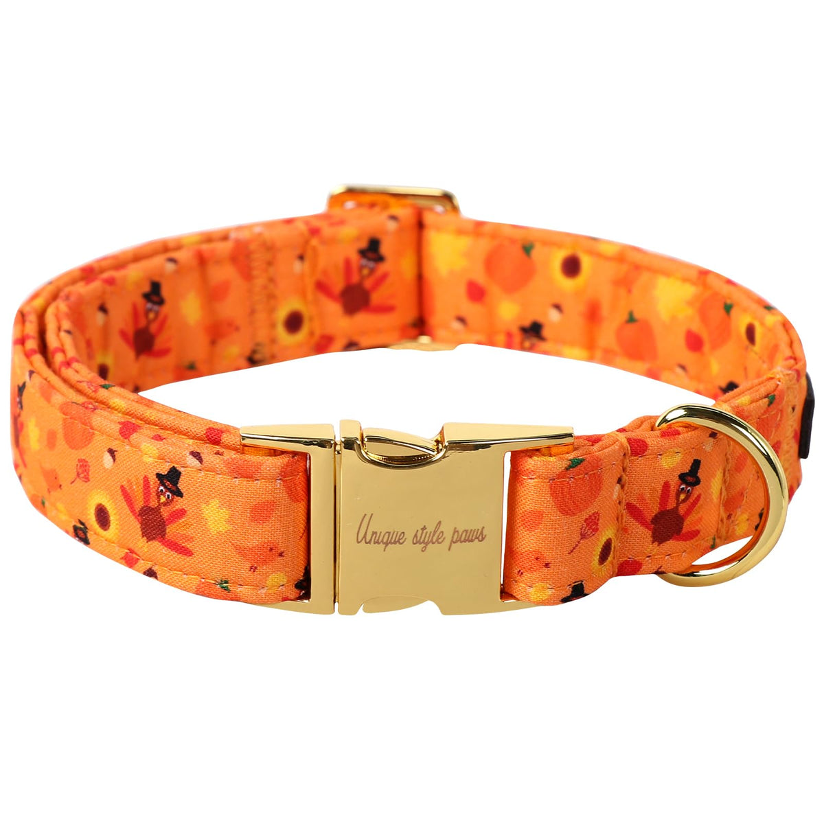 Unique Style Paws Metal Buckle Painting Banana Leaves Collar Gift - Durable & Cute for Small, Medium & Large Dogs