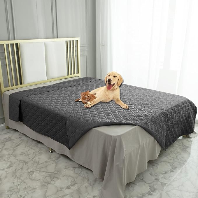 Ameritex Waterproof Dog Bed Cover Pet Blanket for Furniture Bed Couch Sofa Reversible — 82x120 Inch (Pack of 1)