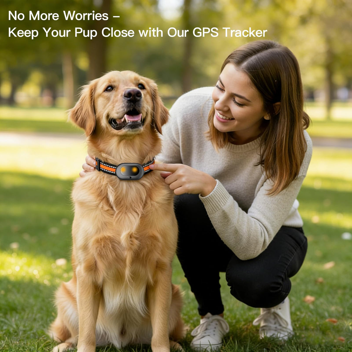 Fajocru GPS 4G Tracker & Health Monitoring for Dog with LED Light Up,Sounding, Waterproof GPS Location & Smart Pet Activity Tracker, Super Long Standby time, Unlimited Range use for Dogs Collar