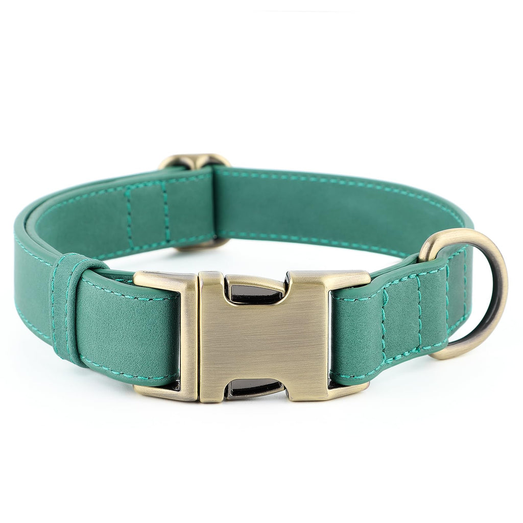 Plutus Pet Genuine Leather Dog Collar, Adjustable and Skin-Friendly