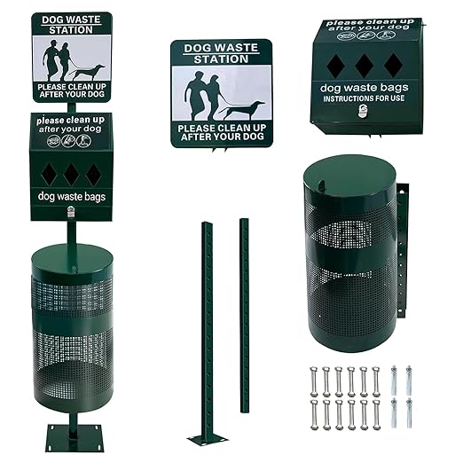 Jwevvie Dog Waste Station, Commercial Dog Poop Station
