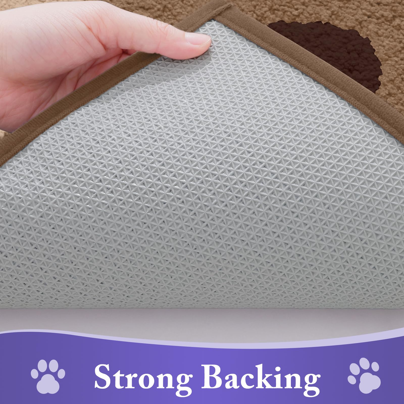 Buganda Dog Door Mat for Muddy Paws 30x20, Absorbent Doormat for Inside