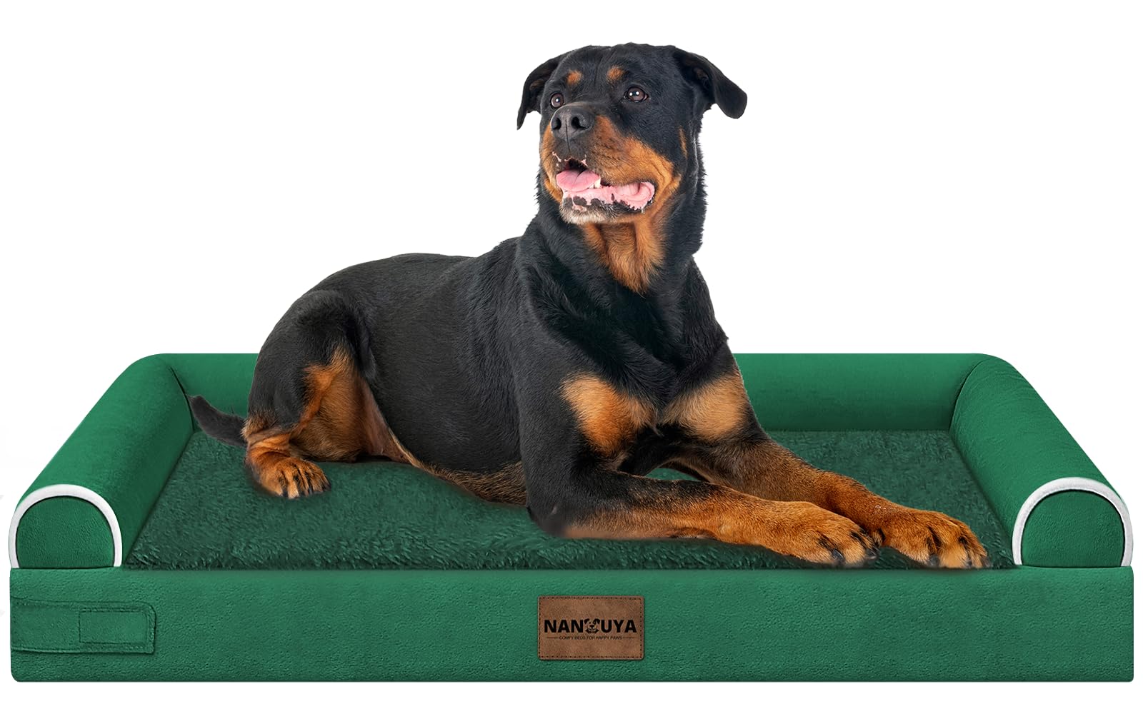NANUYA Orthopedic Dog Bed for XX-Large Dogs, 44 x 34 Inch, Emerald
