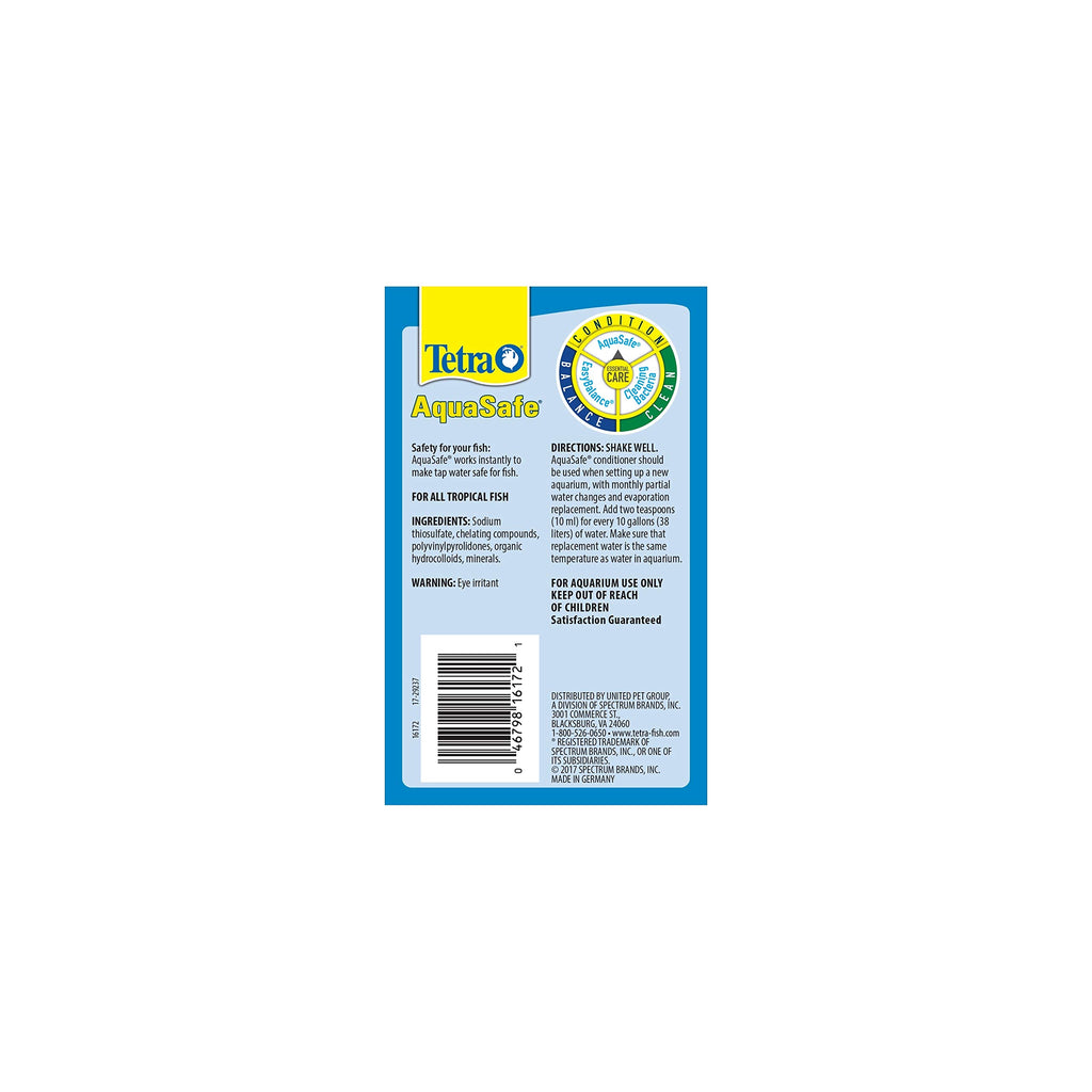 Tetra 16172 AquaSafe Fish Tank Water Conditioner, 8.45 fl oz