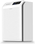 Air Purifiers for Home Large Room, Cover Up to 2,330 Ft² with True HEPA Filter & Washable Pre-Filter, Sleep Mode, PM2.5 Air Quality Monitor, Air Purifier for Bedroom, Pet Hair, Dust, Smoke, White