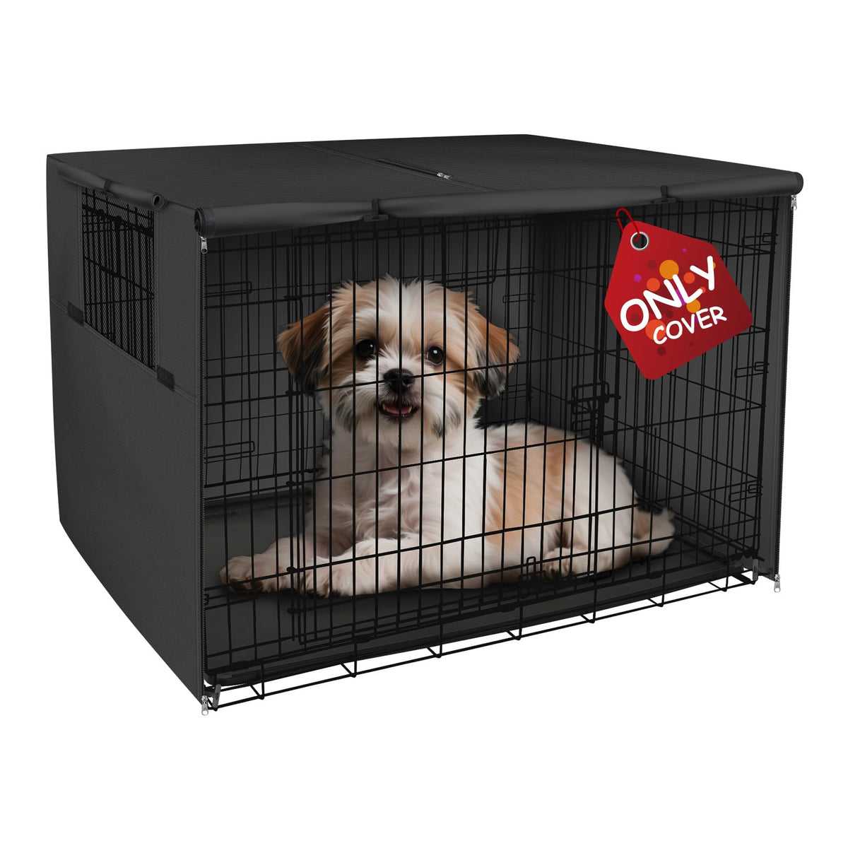 Explore Land Dog Crate Cover, 36 inches, Grey