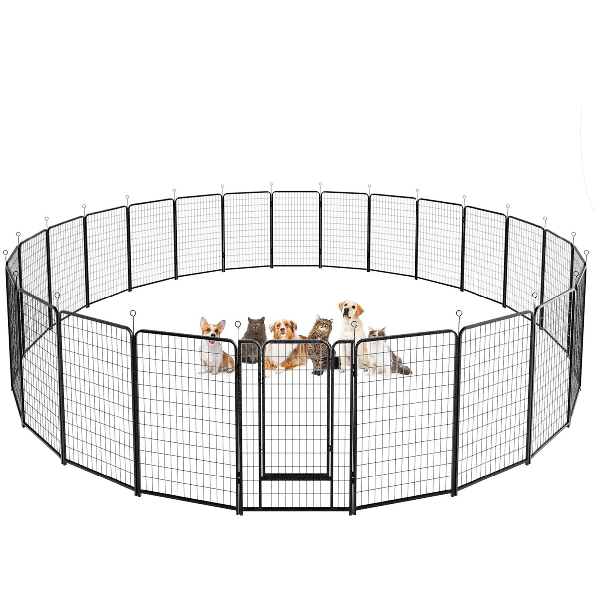 Kfvigoho Dog Playpen Outdoor Extra Wide 16 Panels Heavy Duty Dog Fence 50"