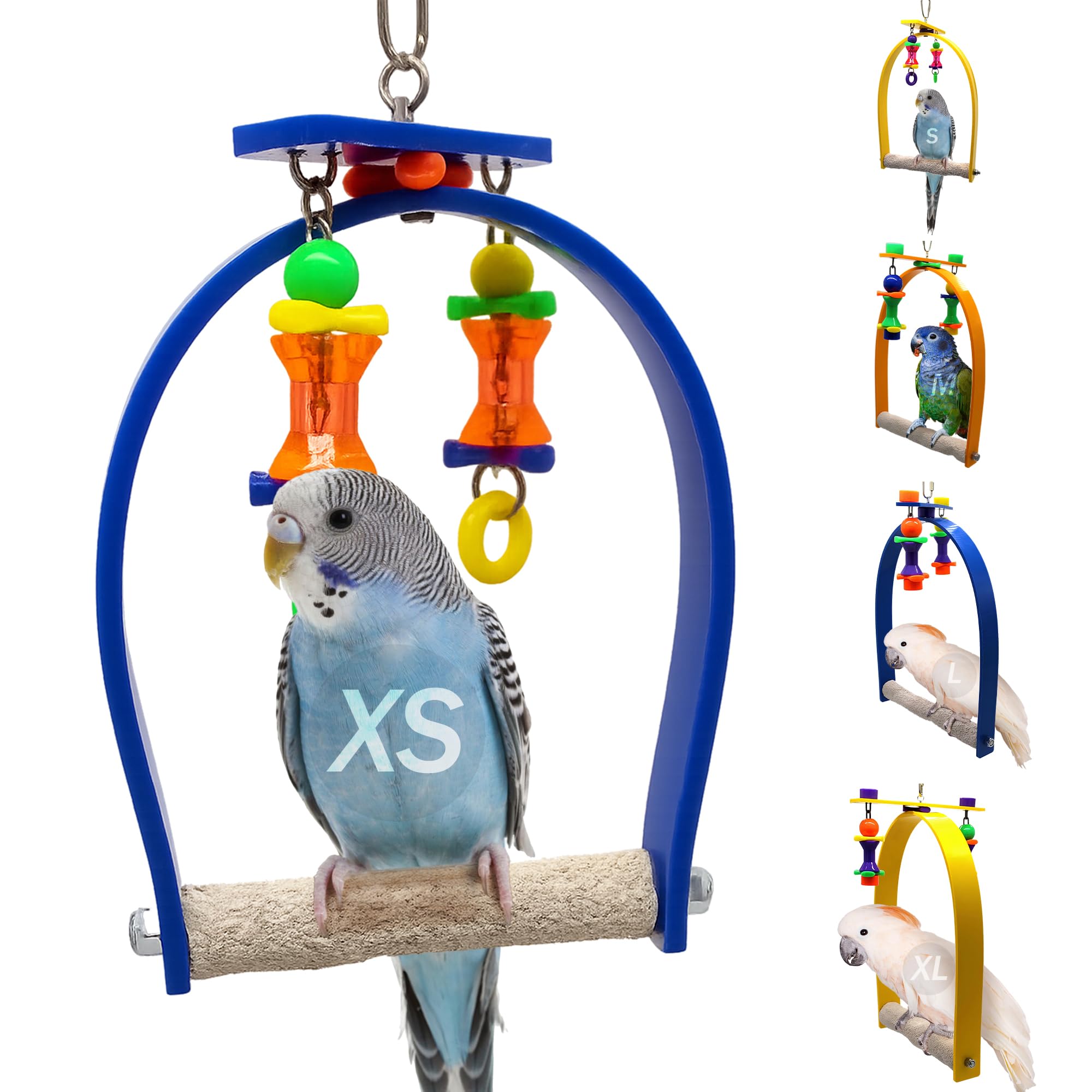 Sweet Feet and Beak Whirly Bird Swing, X-Small Indoor Pedicure Perch