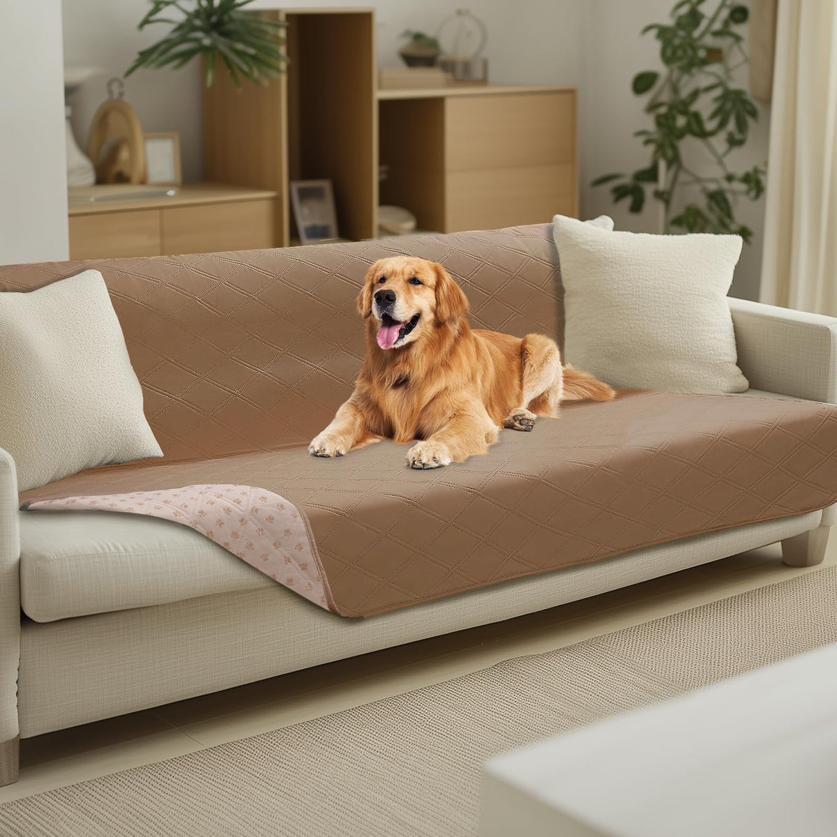 Luciphia Waterproof Couch Cover for Dogs, Non-Slip Pet Sofa Protector