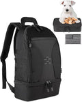 DBTAC Tactical Pet Backpack for Small Dogs & Cats - Compact Travel Bag with Insulated Pocket & 1x Detachable Food Container Included | Outdoor Hiking, Road Trip