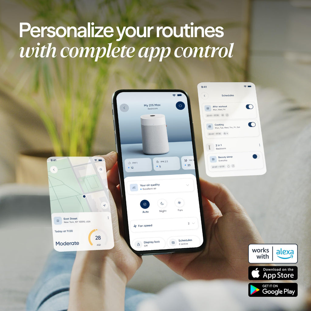 BLUEAIR Air Purifiers for Home up to 2,107 Ft², Blue 311i Max