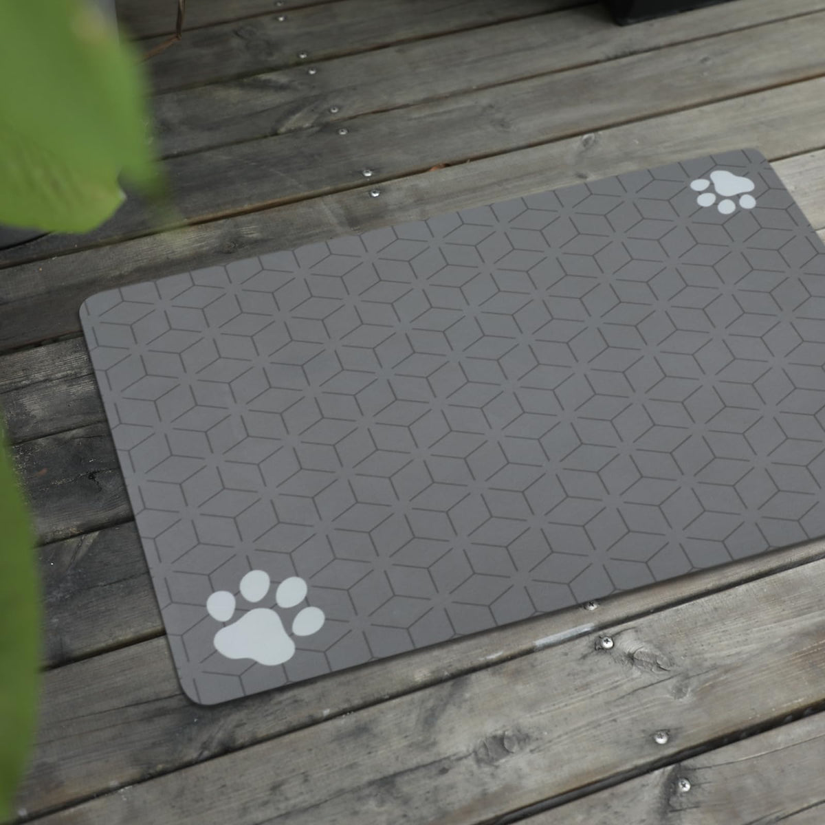 Le courant Absorbent Pet Mat Dog Cat Mat for Floors Waterproof，Cat Placemat Mat for Feeding Bowls - No Stains No Sliding Quick Dry Dog Water Mat Eating Mat Dish Mat-15.7x23.6 in