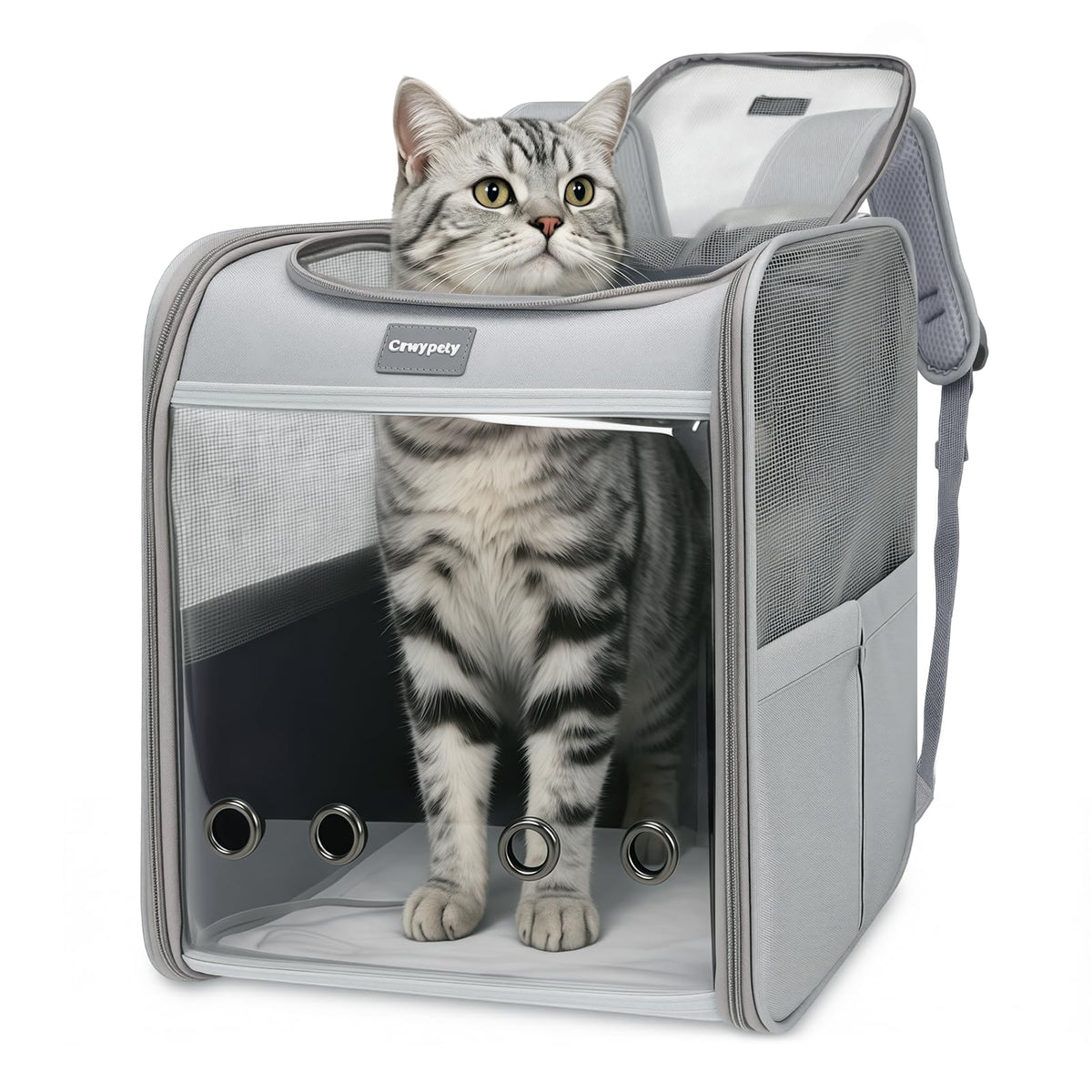 Cawypety Cat Carrier Backpack Bubble Pet Carrier for Cats and Small Dogs
