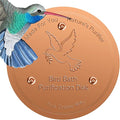 HIGHYEAH Bird Bath Copper Disc- Reinforced 99.99% Pure Copper Bird Bath Purification Basin with Three-Point Support Providing Physically Safe Clean Water Suitable for Outdoor Bird Baths