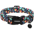 DOGWONG Easter Dog Collar, Black Egg Dog Collar Soft Durable Adjustable Costume Cute Easter Puppy Collar for Small Medium Large Dog